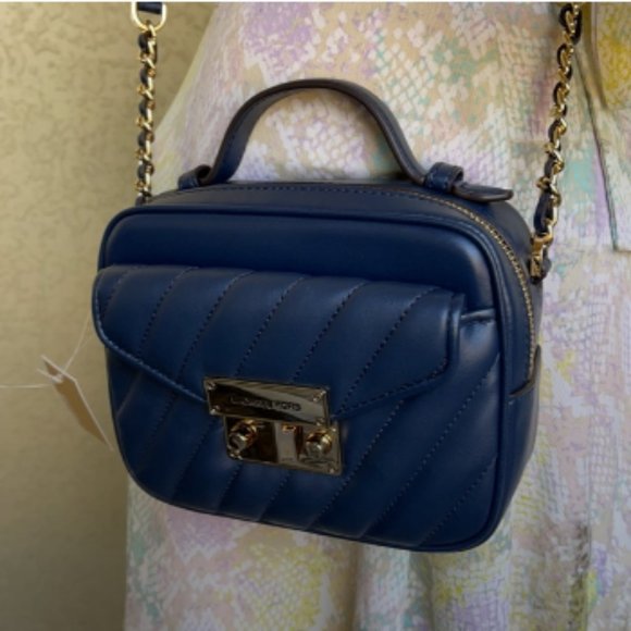 Michael Kors Small Rose Top Handle Leather Satchel - Picture 11 of 16